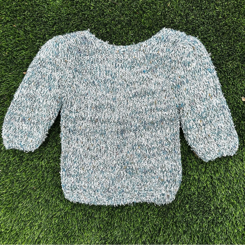 DEADSTOCK VINTAGE GERARD WORKS FRINGY FUNFETTI SWEATER Acrylic, wool, nylon M